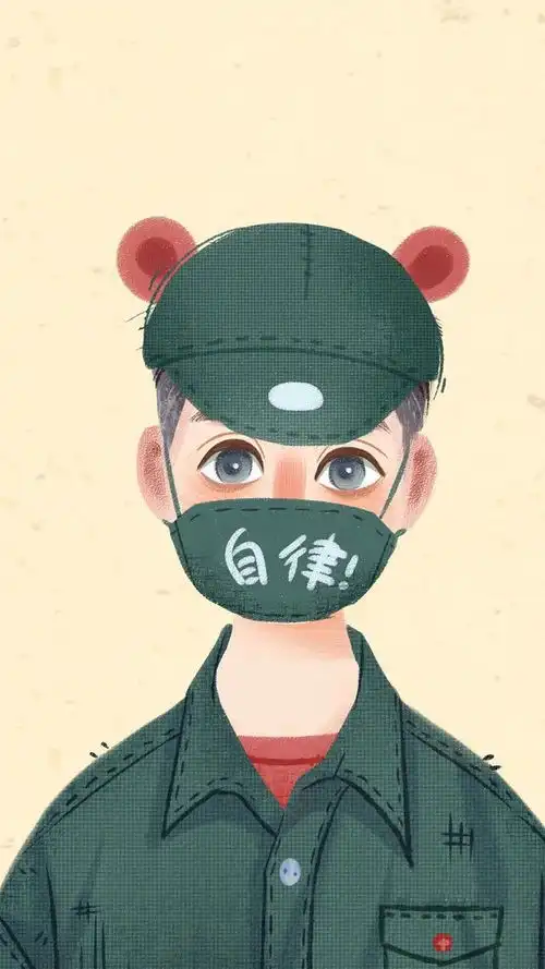 壁纸出门戴口罩
