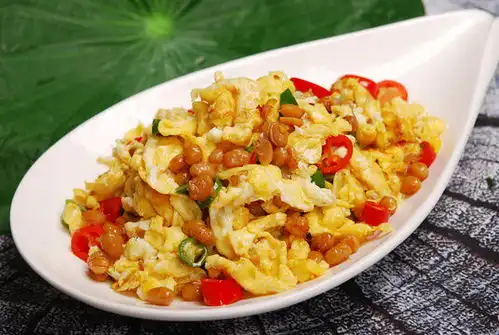 毛葱炒鸡蛋图片素材下载食品餐饮素材下的中国菜系图片素材
