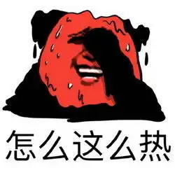 形容天气热的表情包
