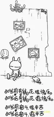兔基斯漫画集1人生哲理搞笑漫画图片,搞笑图片大全
