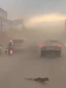 河南狂风大作多地发布大风黄色预警,多条高速公路管制禁上

