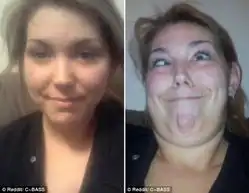 超级美女的无敌丑照这真是一个人吗
