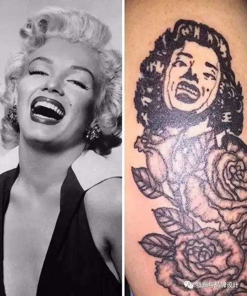 画画丑没有错,但用纹身搞笑就是你的不对灵魂画手你又赢了...
