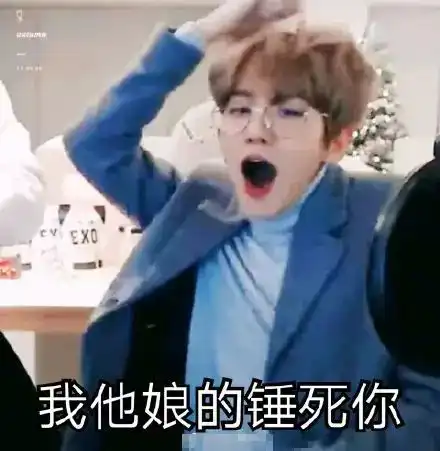 exo边伯贤带字搞笑表情包大全略略略
