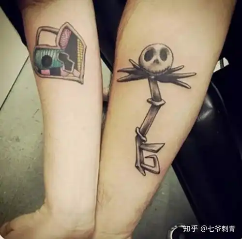 重庆纹身,纹身培训,锁纹身图案只有你的钥匙可以打开

