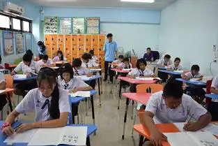 泰国农业大学孔子学院下设考点素可泰光中学校举办yct考试

