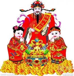 我把财神爷请上来,要钱拜拜
