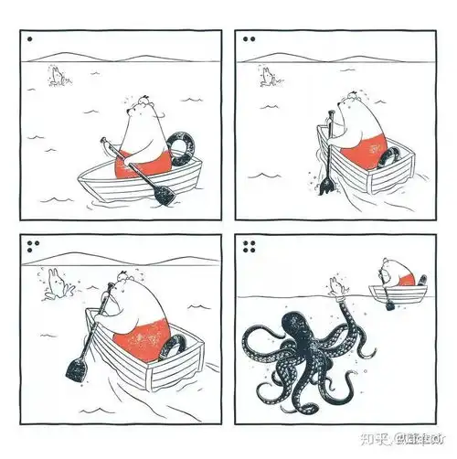 内涵漫画没有台词的漫画,看着贼舒服
