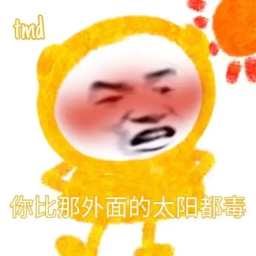 关于天热的沙雕表情这是什么品种的太阳,都把我热焦了
