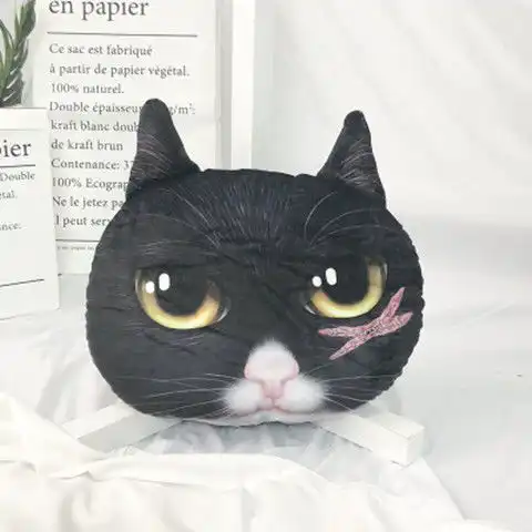 二哈狗头抱枕3d哈士奇仿真宠物靠枕神烦狗礼品搞怪枕头腰靠

