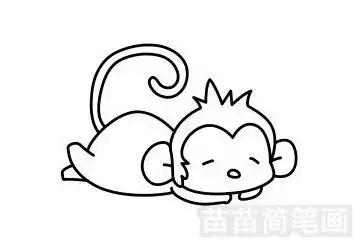 猴子简笔画怎么画图片大全
