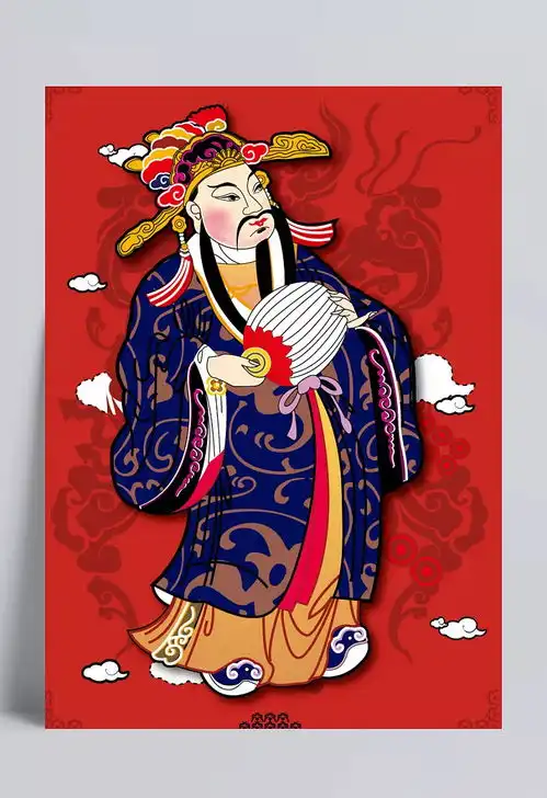 新春财神爷矢量素材财神爷,云纹,矢量人物,eps格式,含jpg预览图,关键字传统,神话,中国,神仙,春节,矢量图...namco
