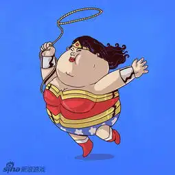 经典游戏角色遭恶搞变胖子

