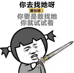搞笑表情包女生的潜台词,你能理解多少
