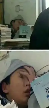 你知道为啥他要睡地上么

