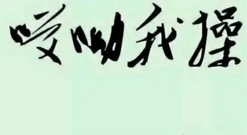 那些易认错的爆笑书法作品,没文化不要轻易读出声哈哈哈哈哈
