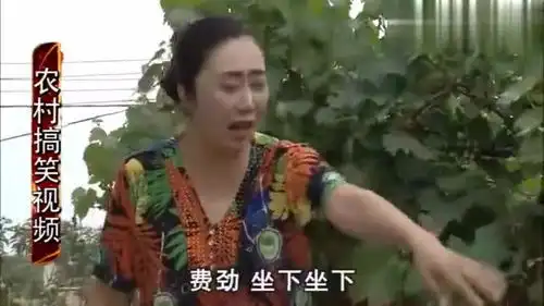 爆笑二货结巴帮丈母娘架葡萄,真搞笑
