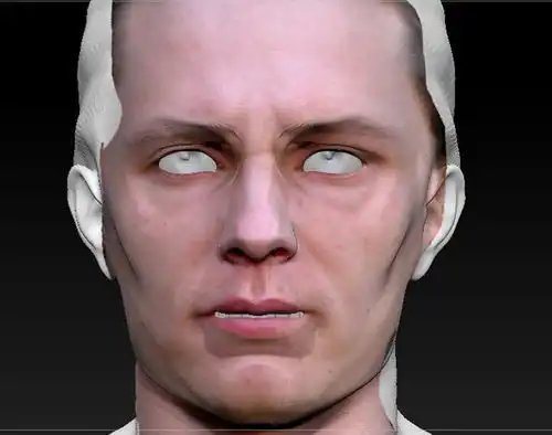 教学怎么把想要的帅脸贴在3d模型上,zbrush与ps绘制人脸贴图
