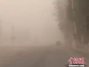 新疆阿克苏地区出现大风沙尘天气
