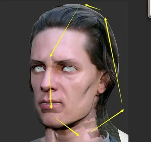 教学怎么把想要的帅脸贴在3d模型上,zbrush与ps绘制人脸贴图
