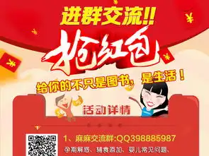 淘宝天猫进群抢红包海报图片设计素材高清psd模板下载3.78mb办公学习大全
