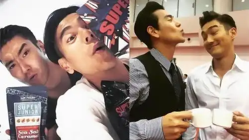 崔始源晒与彭于晏合照为其庆生摆古怪表情十分搞笑
