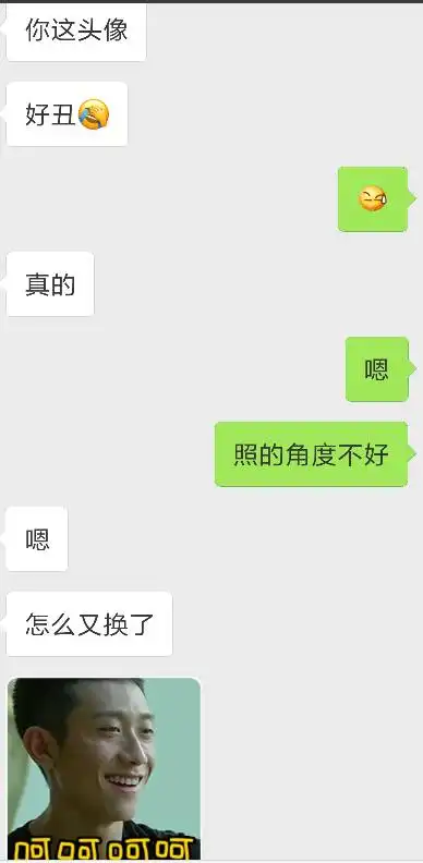 我换成自己照片当头像,和我聊的暧昧的一个女生,说我头像丑,什么意思
