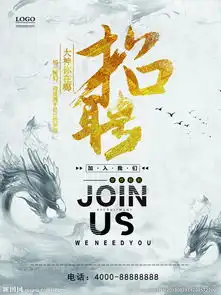 中国风时尚大气招聘海报图片
