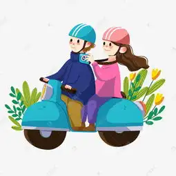 手绘春分骑摩托插画素材图片免费下载千库网

