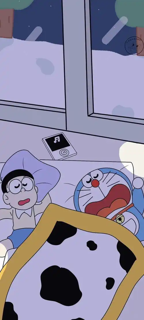 卡通系壁纸想卷卷不动想躺躺不平
