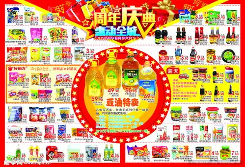 超市促销海报设计图
