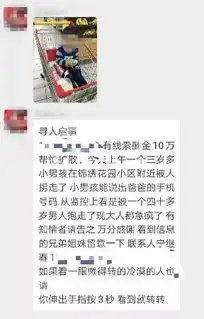 搞清楚了锦绣花园3岁小孩被拐10万寻人真相是
