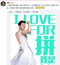 李晨穿婚纱搞怪露臂肌造型逗趣
