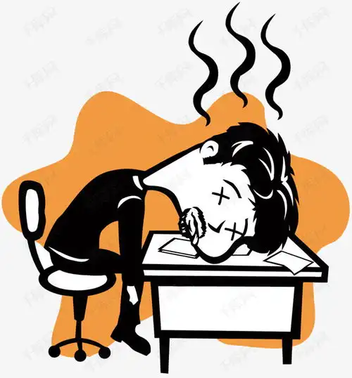 矢量上班累成狗素材图片免费下载高清卡通手绘psd千库网图片编号6985191
