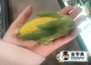把玉米cos成小兔纸的样子,看起来好萌哇
