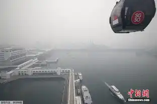 新加坡持续雾霾高空俯瞰城市陷入一片朦胧
