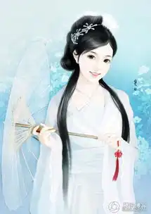 古代女子古风美女手绘图
