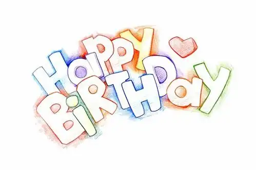 生日快乐艺术字中英文图片素材礼物帽子蛋糕png免抠位图ps素材生日素材
