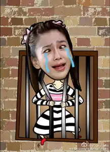 angelababy晒斗鸡眼照模样搞笑图
