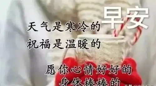 冬天天冷早上好问候祝福图片带字温馨朋友圈早安问候语图片带字

