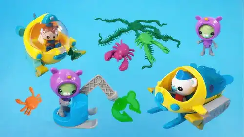 海底小纵队帮助受困海洋动物,清理超大海洋水草
