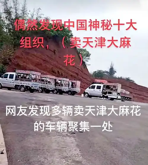 四川多辆天津大麻花车辆聚集,车厢确实有夹层,网友首次打开
