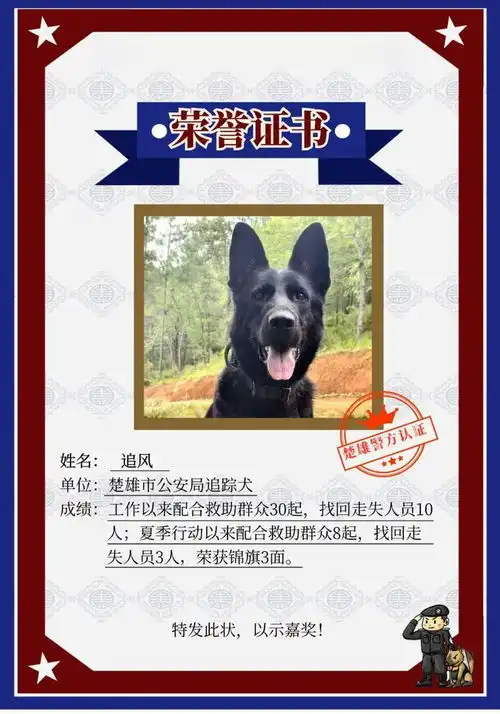 警犬被表扬理由好笑程度1,被投诉理由好笑程度100

