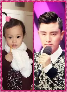 组图明星与子女童年对比照小沈阳女儿丑哭
