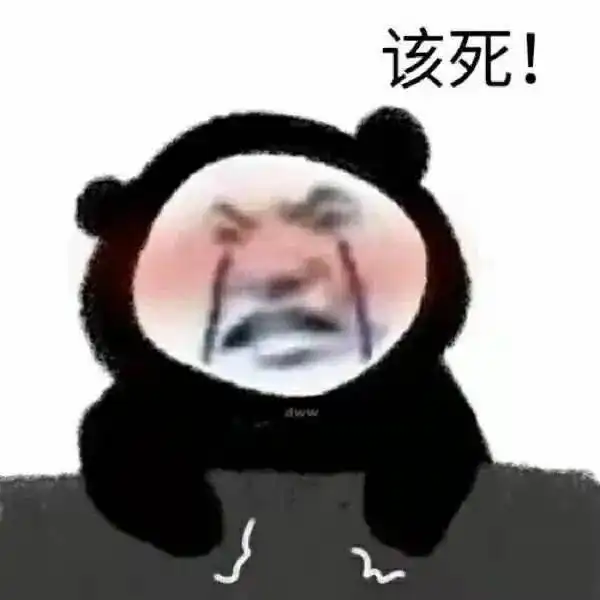 熊猫头表情包emo不是装的我是真的活不明白
