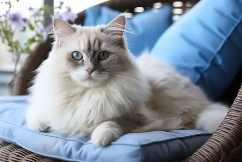 猫咪长毛猫猫科动物可爱布偶猫图片摄影图广告素材下载至来源处
