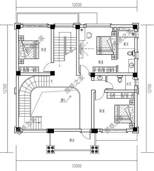 农村自建房三层半设计图,这三款绝对的有讲究,大气十足来一栋
