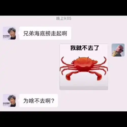 约朋友去吃饭,朋友只回了个图片,也不说为啥不去
