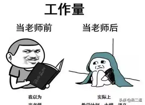 搞笑图片当老师前vs当老师后
