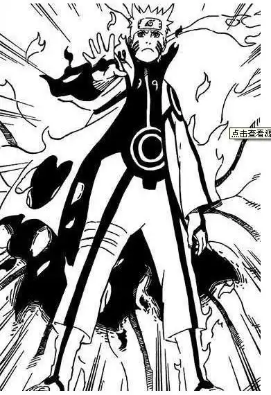 听说火影忍者漫画鸣人有九尾仙人模式还有六道模式我只看动漫求漫画截图
